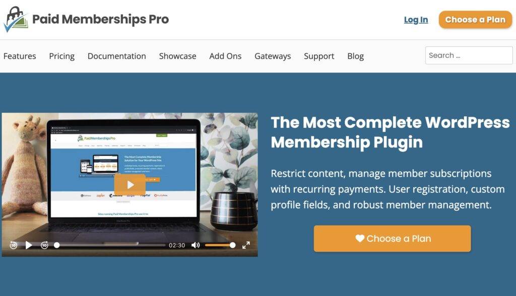 Paid Memberships Pro website